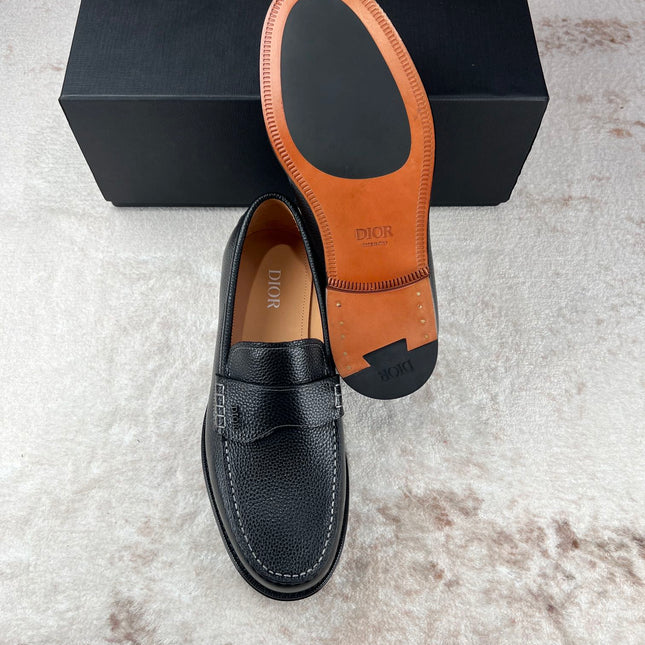 CD GRANVILLE LOAFER BLACK GRAINED CALFSKIN