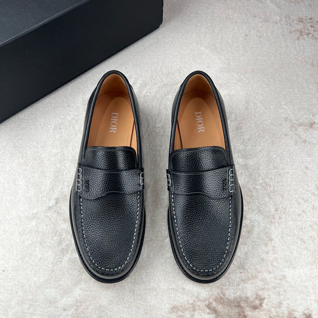 CD GRANVILLE LOAFER BLACK GRAINED CALFSKIN