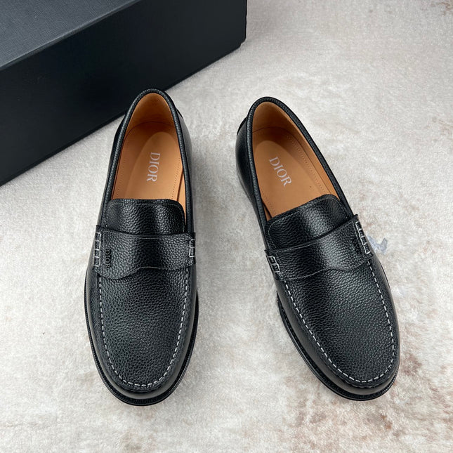 CD GRANVILLE LOAFER BLACK GRAINED CALFSKIN