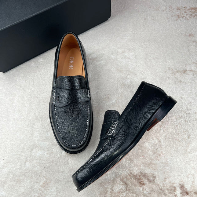 CD GRANVILLE LOAFER BLACK GRAINED CALFSKIN