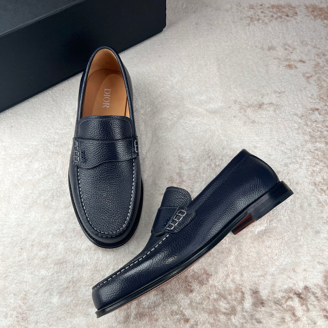 CD GRANVILLE LOAFER NAVY GRAINED CALFSKIN