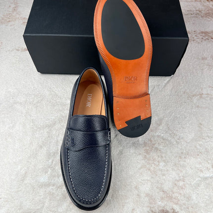CD GRANVILLE LOAFER NAVY GRAINED CALFSKIN