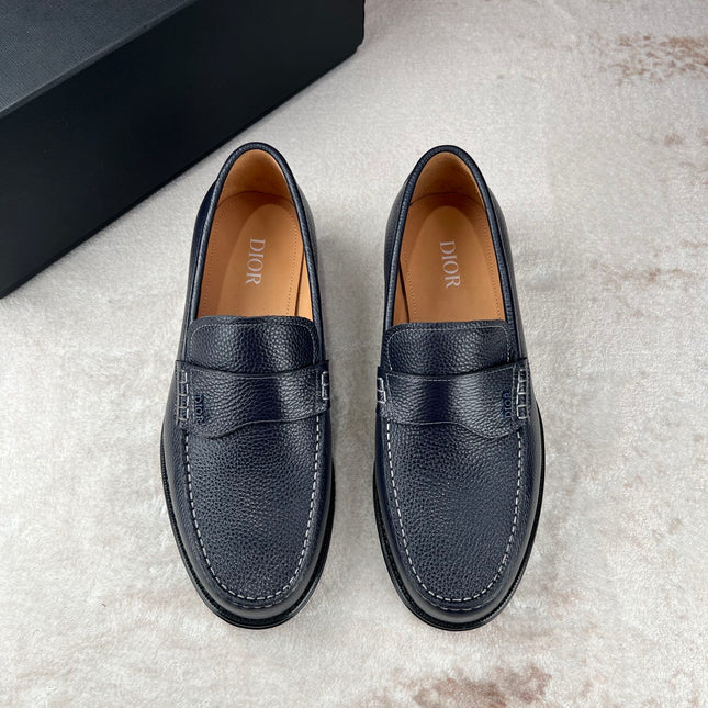 CD GRANVILLE LOAFER NAVY GRAINED CALFSKIN