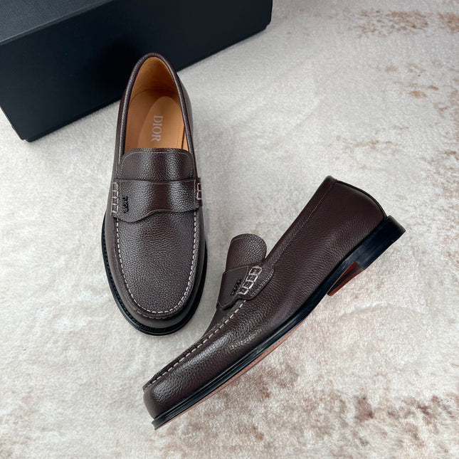 CD GRANVILLE LOAFER CHOCOLATE GRAINED CALFSKIN