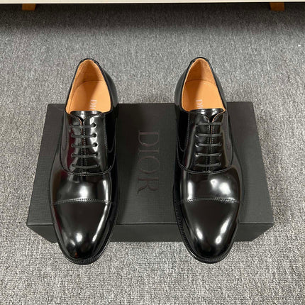 CD TIMELESS OXFORD BLACK POLISHED CALFSKIN