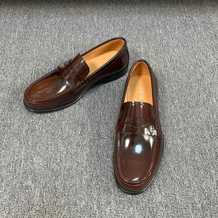 CD GRANVILLE EDGE BEADS LOAFER SYRUP CALFSKIN