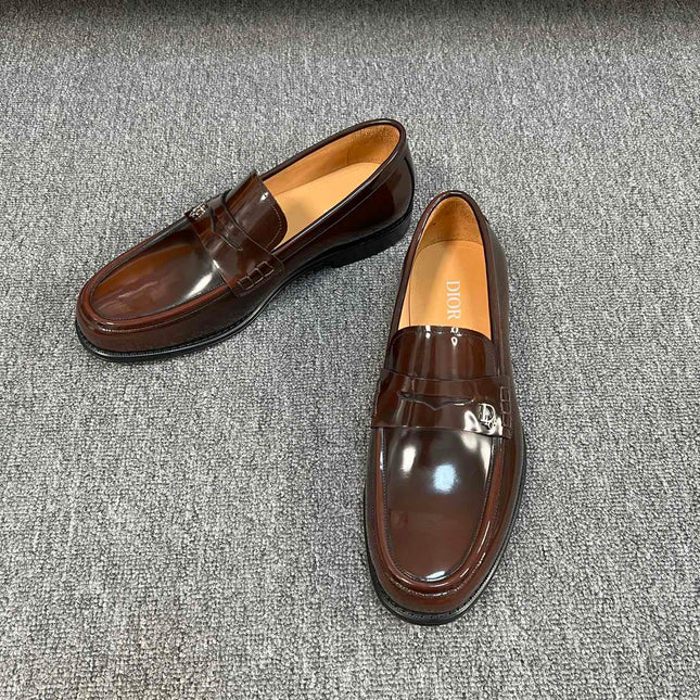 CD GRANVILLE EDGE BEADS LOAFER SYRUP CALFSKIN