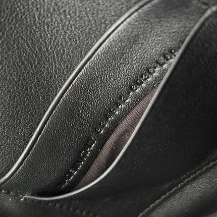BEL AIR CLUTCH 27 IN BLACK NAPPA LAMBSKIN SILVER HARDWARE