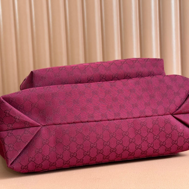 LARGE TOTE BAG 45 IN WINE RED MONOGRAM CANVAS