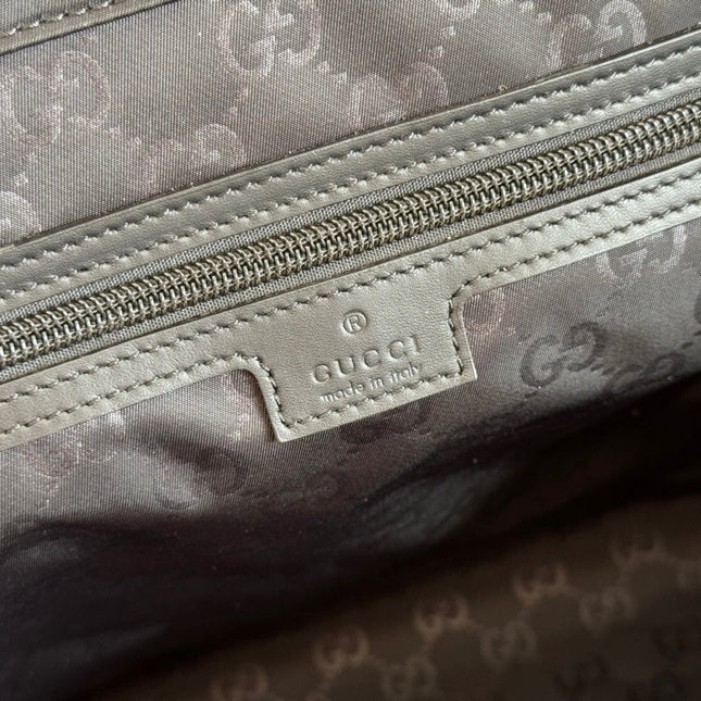 WEB STRIPE-STRAP TOTE BAG 45 IN BLACK CANVAS