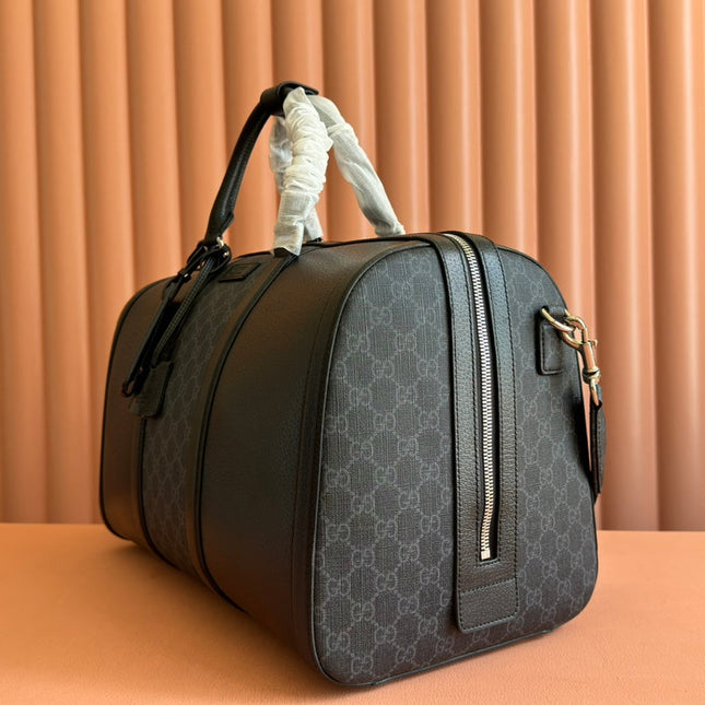 JUMBO MEDIUM DUFFLE 44 IN EXTRA DARK GREEN GG CALFSKIN