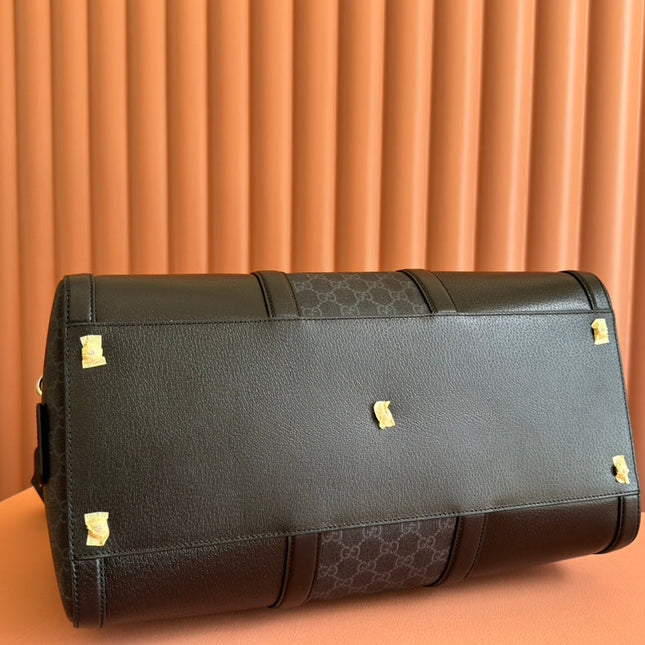 JUMBO MEDIUM DUFFLE 44 IN EXTRA DARK GREEN GG CALFSKIN