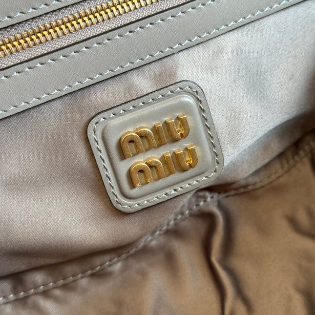 ARCADIE BAG 27 IN DARK GREY SHINY CALFSKIN