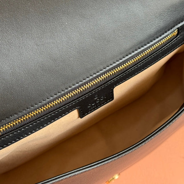 BLONDIE LARGE TOP HANDLE BAG 32 IN NATURAL COTTON LINEN CANVAS BLACK CALFSKIN