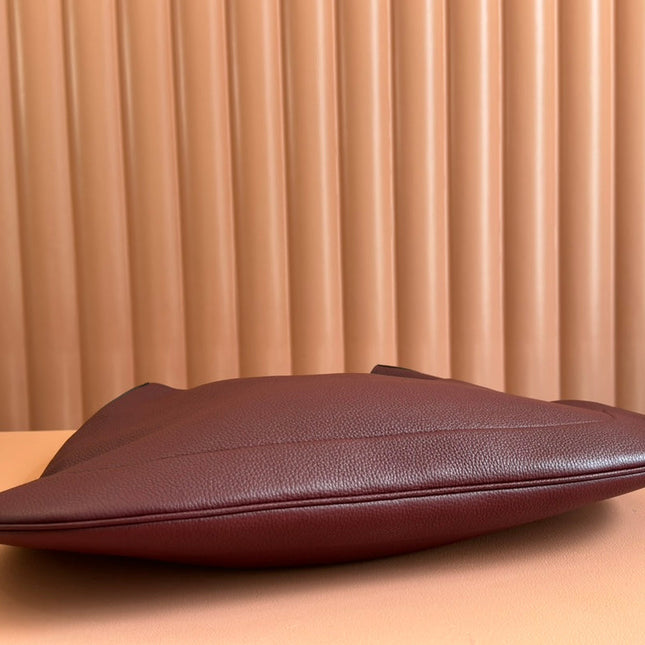 B LARGE SHOULDER BAG 49 IN ROSSO ANCORA RED CALFSKIN