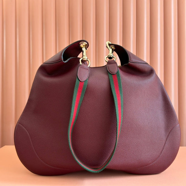 B LARGE SHOULDER BAG 49 IN ROSSO ANCORA RED CALFSKIN