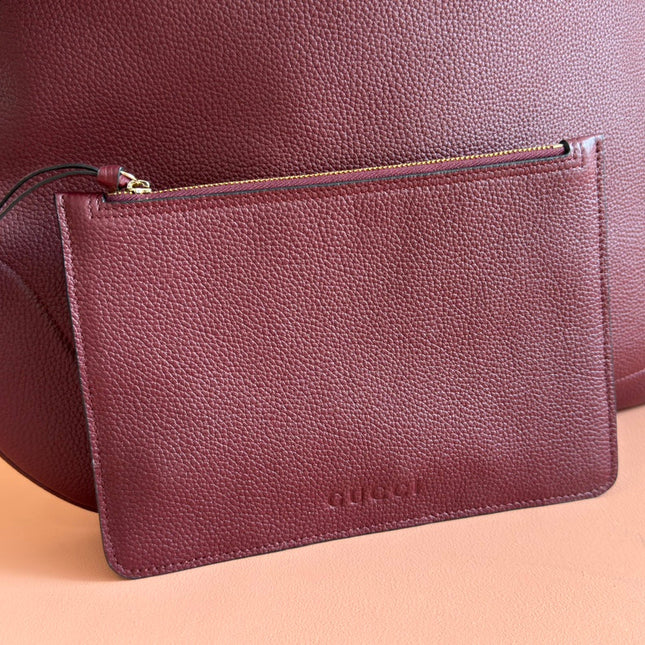 B LARGE SHOULDER BAG 49 IN ROSSO ANCORA RED CALFSKIN