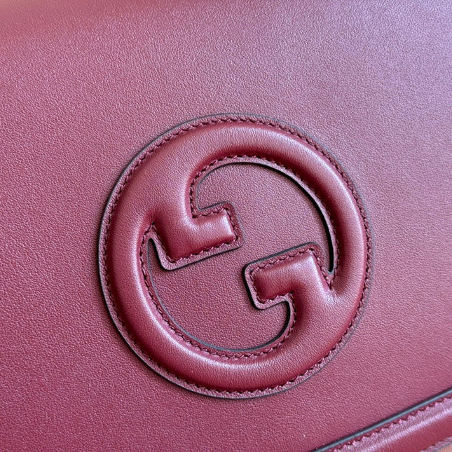 BLONDIE LARGE TOP HANDLE BAG 32 IN ROSSO ANCORA RED CALFSKIN