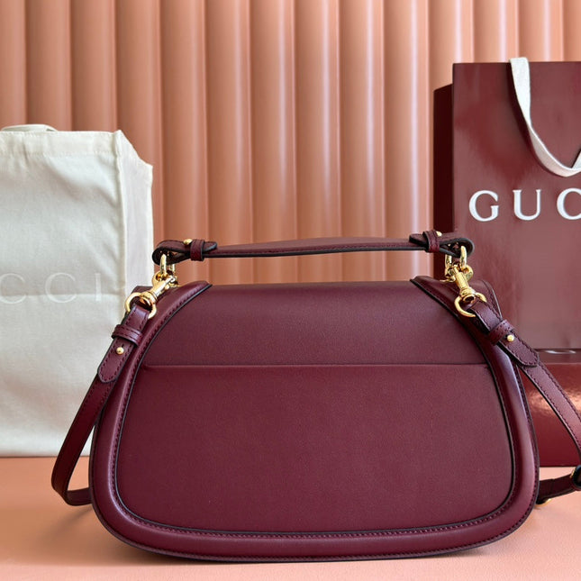 BLONDIE LARGE TOP HANDLE BAG 32 IN ROSSO ANCORA RED CALFSKIN