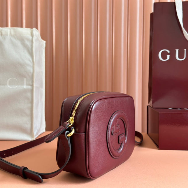 BLONDIE SMALL SHOULDER BAG 21 IN ROSSO ANCORA RED CALFSKIN