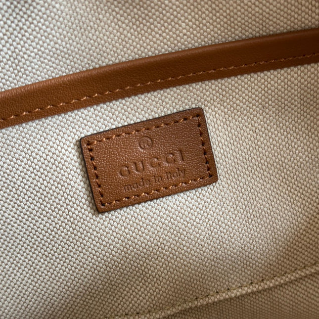 BLONDIE SMALL SHOULDER BAG 21 IN BROWN SMOOTH CALFSKIN