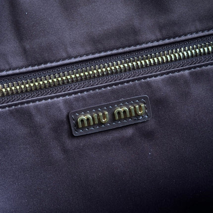 BEAU TOP HANDLE BAG 34 IN CEDAR BROWN SMOOTH CALFSKIN