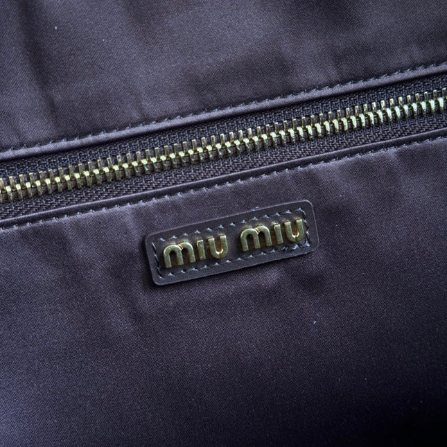 BEAU TOP HANDLE BAG 34 IN CEDAR BROWN SMOOTH CALFSKIN