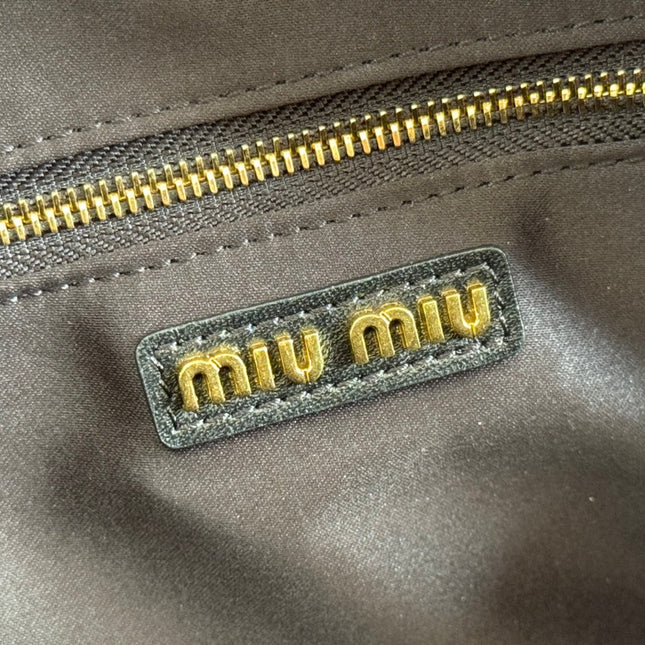 ARCADIE MATELASSÉ BAG 24 IN BLACK LAMBSKIN GOLD HARDWARE