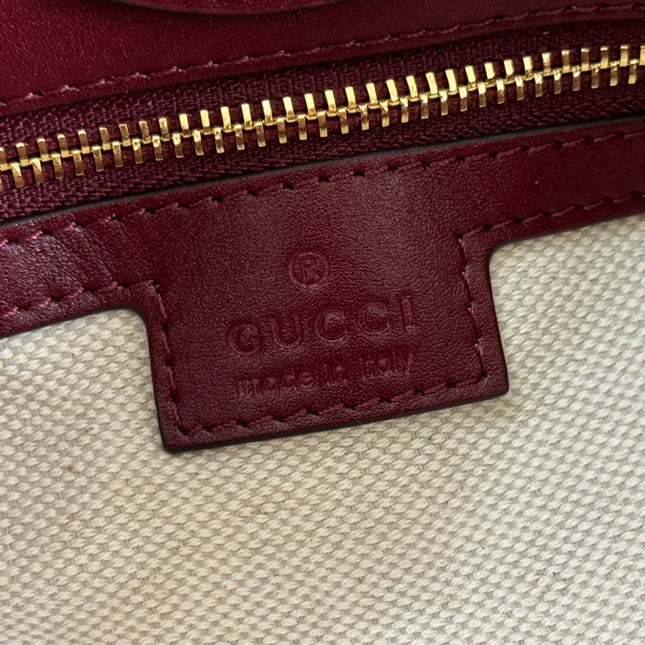 73 SMALL BUCKET BAG 20 IN ROSSO ANCORA RED SMOOTH CALFSKIN