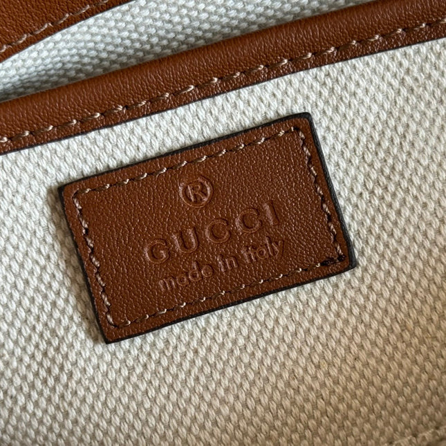 SMALL HORSEBIT 1955 SHOULDER BAG 22.6 IN BROWN CALFSKIN