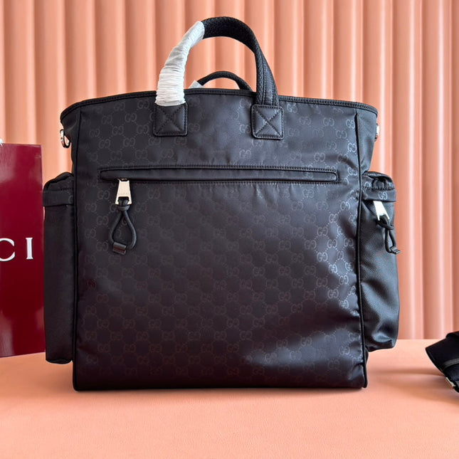 NEXUS LARGE TOTE BAG 40 IN BLACK GG NYLON