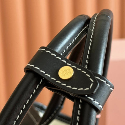 LARGE HOBO 28 TOTE IN BLACK CALFSKIN