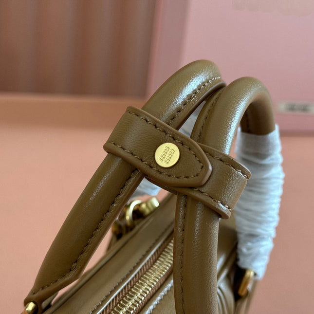 ARCADIE MINI BAG 19 CARAMEL IN MATELASSÉ NAPPA LEATHER