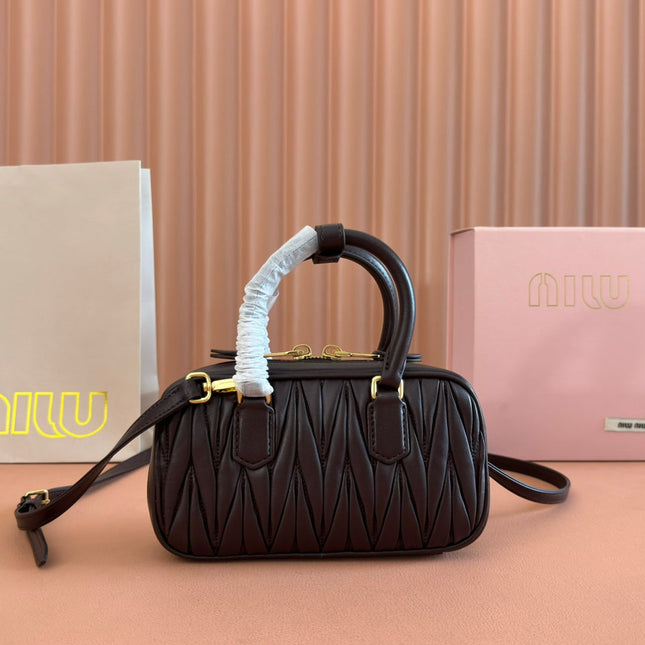 ARCADIE MINI BAG 19 BLACK IN MATELASSÉ NAPPA LEATHER