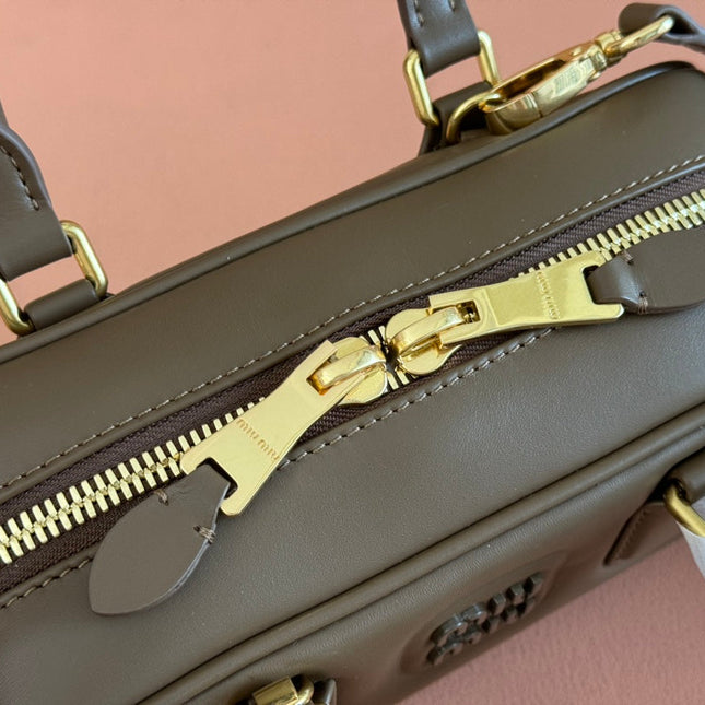 ARCADIE SMALL 22 BAG IN DARK BROWN CALFSKIN