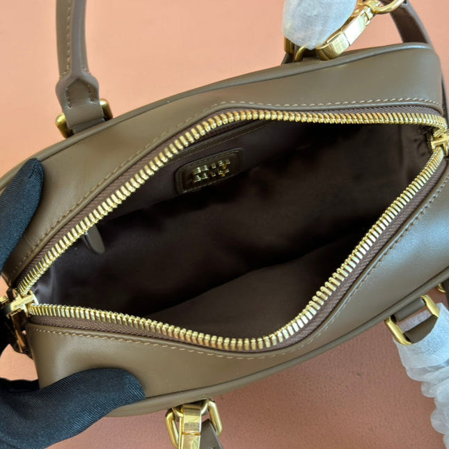 ARCADIE SMALL 22 BAG IN DARK BROWN CALFSKIN