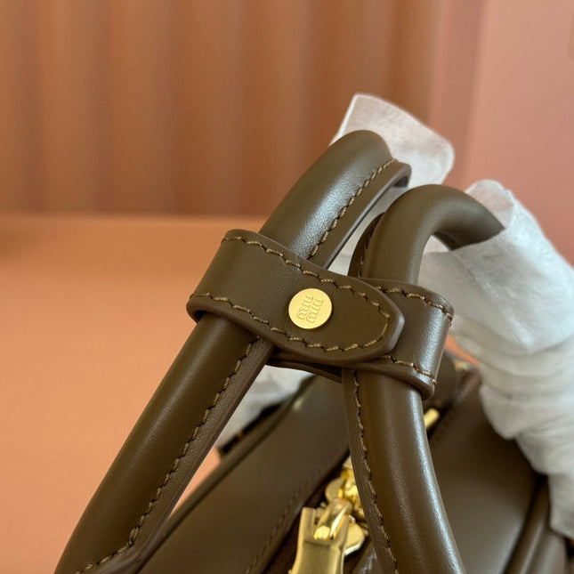 ARCADIE SMALL 22 BAG IN DARK BROWN CALFSKIN