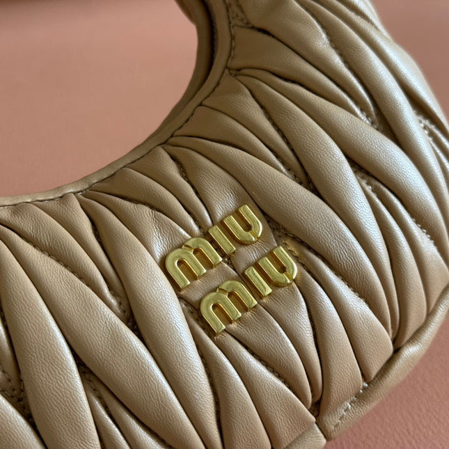 WANDER MATELASSÉ NAPPA MINI BAG 18 IN CARAMEL LAMBSKIN