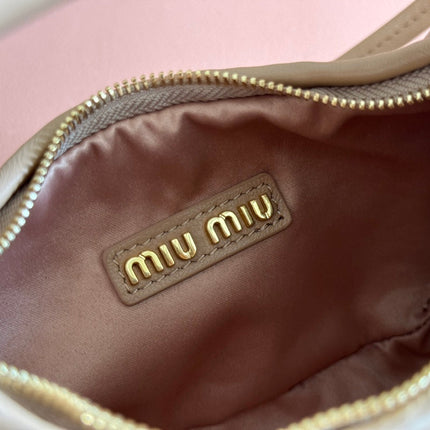 WANDER MATELASSÉ NAPPA MINI BAG 18 IN CARAMEL LAMBSKIN