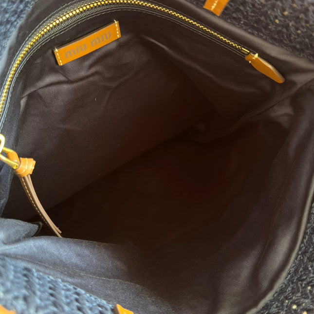 BOLSA TOTE WOVEN 38 MULTICOLOR IN RAFFIA