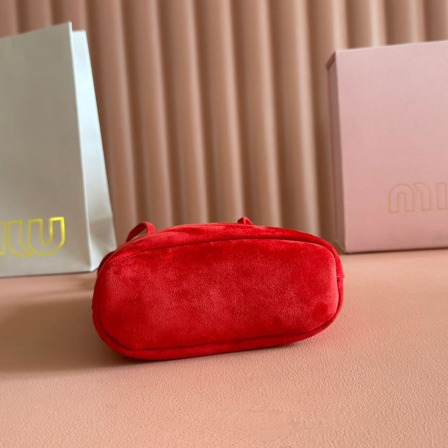 MINI TOTE BAG 17 RED IN NAPPA CALFSKIN