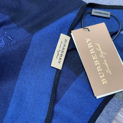 SCARF 200 CM IN NAVY BLUE CASHMERE 402263