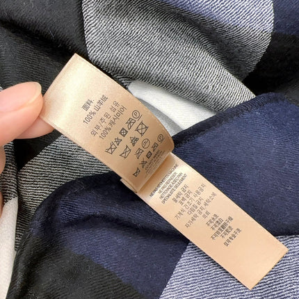 SCARF 200 CM IN NAVY BLUE CASHMERE 402263