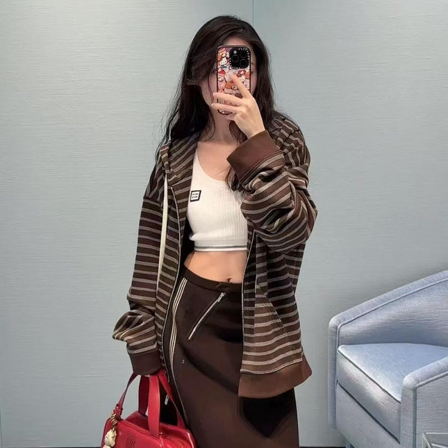 MIUMIU FLEECE HOODED JACKET STYLE 18