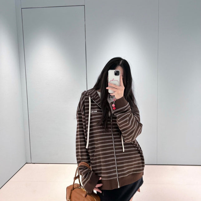 MIUMIU FLEECE HOODED JACKET STYLE 18