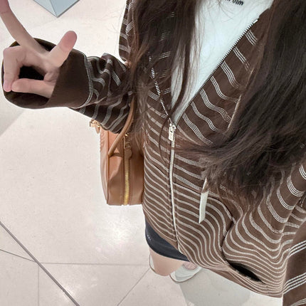 MIUMIU FLEECE HOODED JACKET STYLE 18