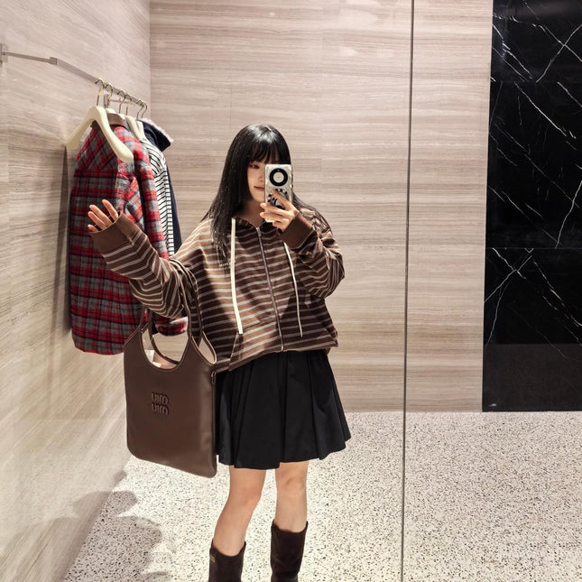 MIUMIU FLEECE HOODED JACKET STYLE 18