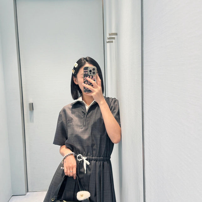 MIUMIU PLEATED DRESS STYLE 19