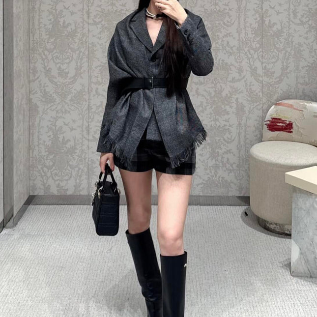 DIOR 25S BELTED KNIT CARDIGAN STYLE 012