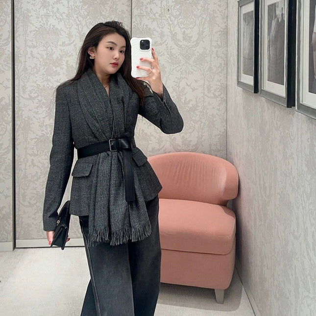 DIOR 25S BELTED KNIT CARDIGAN STYLE 012